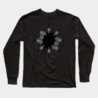 Black Hole Snowflake Long Sleeve T-Shirt